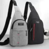Men Fashion Multifunction Shoulder Bag Crossbody  On Shoulder Travel Bag
