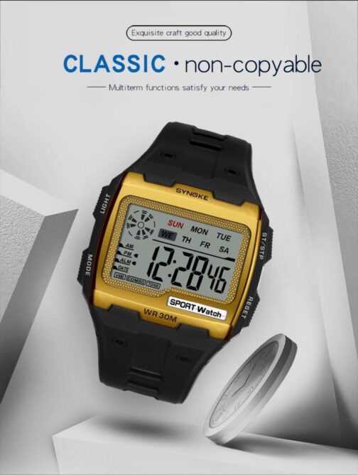 Big Numbers Easy to Read 3ATM Water Resistant Men Digital Watch Outdoor Sport - Image 2