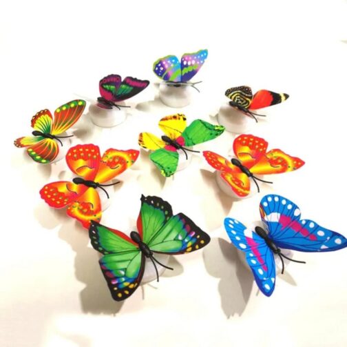 5 PCS Wall Lamp Small colorful Luminous Butterfly Night Light Led Decorative - Image 3