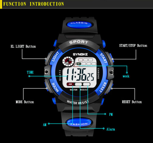 Student Children's Electronic Watch Sports Waterproof Watch - Image 7