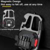 LED Portable Keychain Flashlight Outdoor Camping COB Work Light Emergency Lighting With Window Hammer Bottle Opener Lamp - Image 9