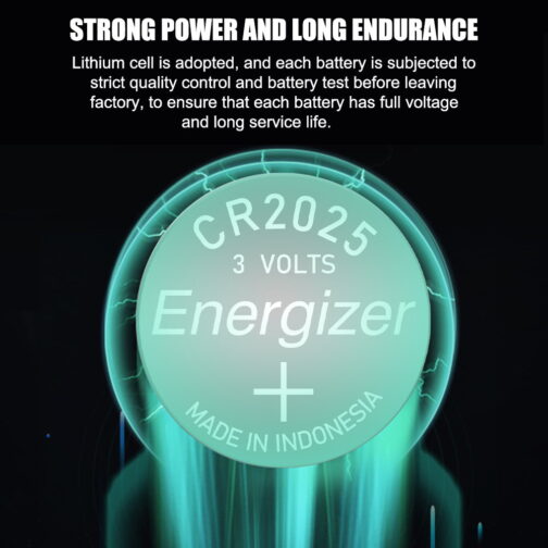 5PCS Original Energizer CR2025 3V Lithium Batteries - Image 2