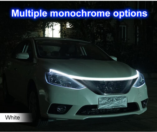 LED Daytime  Light Strip Flexible Dynamic Car Hood Light Waterproof 120cm White