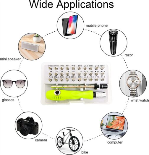 Tool Repair 32 In 1 Screwdriver Set Precision Mini Magnetic Screwdriver Bits Kit Phone Mobile IPad Camera Maintenance - Image 4