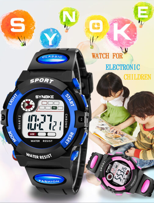 Student Children's Electronic Watch Sports Waterproof Watch - Image 14