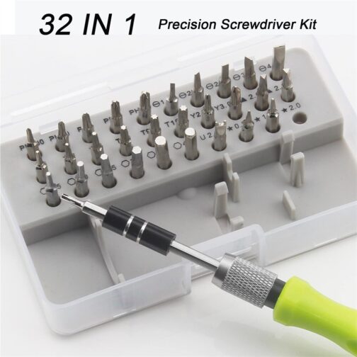 Tool Repair 32 In 1 Screwdriver Set Precision Mini Magnetic Screwdriver Bits Kit Phone Mobile IPad Camera Maintenance - Image 5