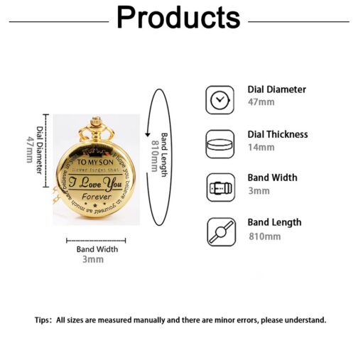 Antique Steampunk Vintage Roman Numerals Quartz Pocket Watch Gold Case Necklace Pendant Clock Chain Mens Women - Image 6