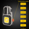 LED Portable Keychain Flashlight Outdoor Camping COB Work Light Emergency Lighting With Window Hammer Bottle Opener Lamp - Image 14