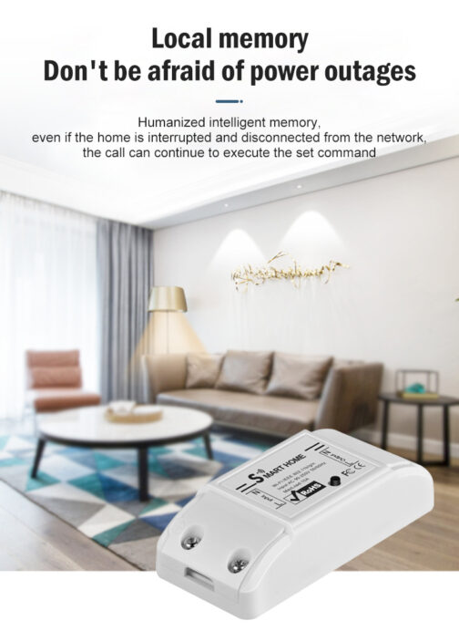 7-24V WiFi Wireless Mobile APP Remote Control Smart Socket Power Switch 10A - Image 7