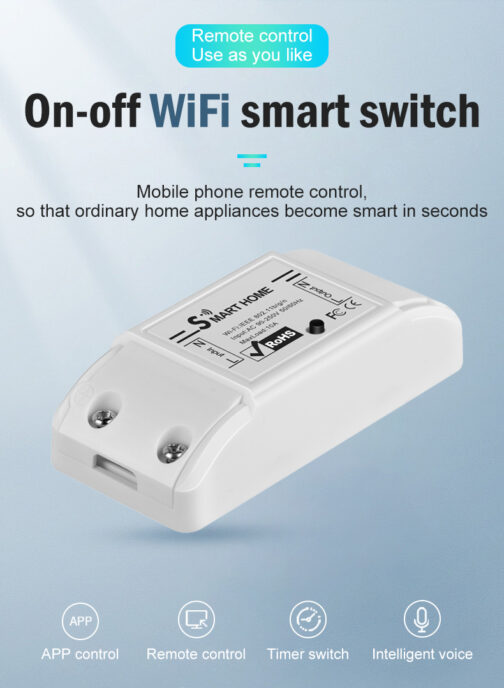 7-24V WiFi Wireless Mobile APP Remote Control Smart Socket Power Switch 10A - Image 8