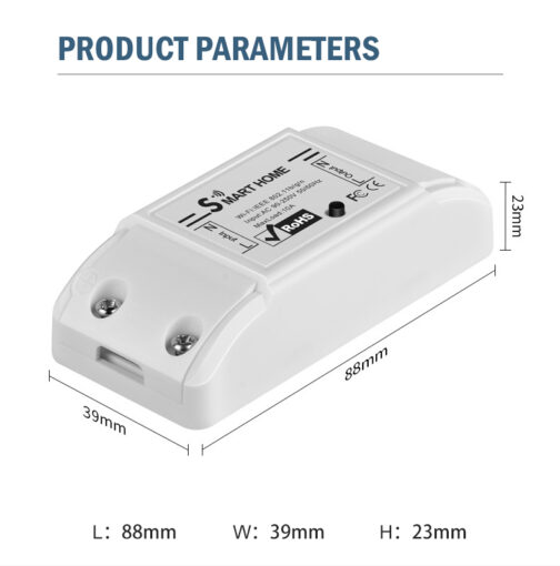 7-24V WiFi Wireless Mobile APP Remote Control Smart Socket Power Switch 10A - Image 9