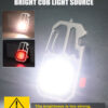 LED Portable Keychain Flashlight Outdoor Camping COB Work Light Emergency Lighting With Window Hammer Bottle Opener Lamp - Image 15