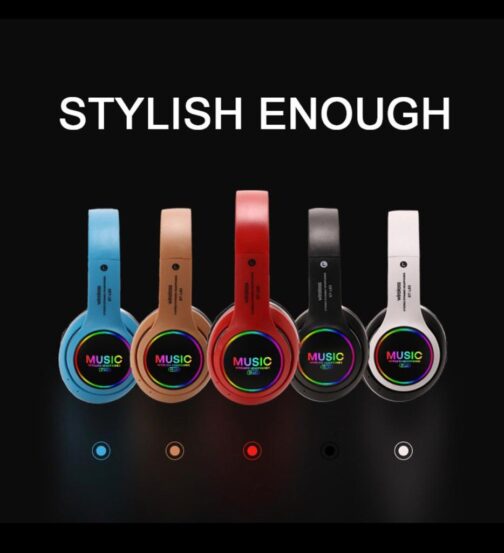 Bluetoorh Earphone Stereo Headphones Led Light Music HIFI