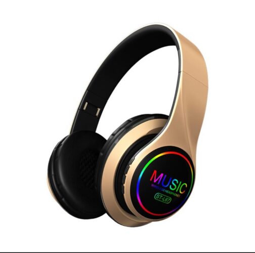 Bluetoorh Earphone Stereo Headphones Led Light Music HIFI - Image 3